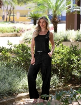 CONJUNTO CALÇA E BLUSA - Preto