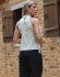 BLUSA COM BABADOS DETALHE TRANÇA NO PESCOÇO - Areia