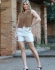 BLUSA TRANSPASSADA COM BOTÕES - Nude