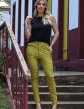CALÇA CIGARRETE TRADICIONAL - Mostarda