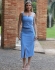 CONJUNTO SAIA E BLUSA PRESPONTO OUTRA COR - Azul