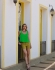 BLUSA ALÇA COM BABADINHOS FAIXA PARA AMARRAR NAS COSTAS - Verde