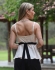 BLUSA ALCINHA COM FAIXA DE OUTRA COR PARA AMARRAR - Bege