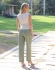 CALÇA COM FIVELA NA LATERAL DO COS - Verde