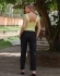 BLUSA ALÇA FRANZIDA LASTEX NAS COSTAS - Verde