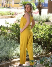 CONJUNTO CALÇA E BLUSA - Mostarda