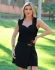 BLUSA COM BABADINHOS COM RENDINHAS - Preto