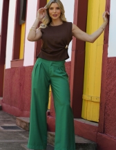 BLUSA FIVELA NA LATERAL - Marrom