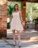 VESTIDO DE ALÇA COM CINTINHO - Bege