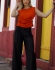 BLUSA FIVELA NA LATERAL - Coral