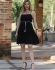 VESTIDO DE ALÇA COM CINTINHO - Preto