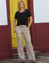 BLUSA DE MANGA - Preto