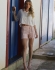 CONJUNTO SHORT LISTRADO E BLUSA LISA - Rosa